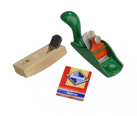 This white-oak sori-dai-kanna compass plane from Japan and cast-iron Kunz 100 pocket plane from Germany look like a score from the FAO Schwarz toy store in Manhattan, but they’re actually razor-sharp tools for delicate woodworking.