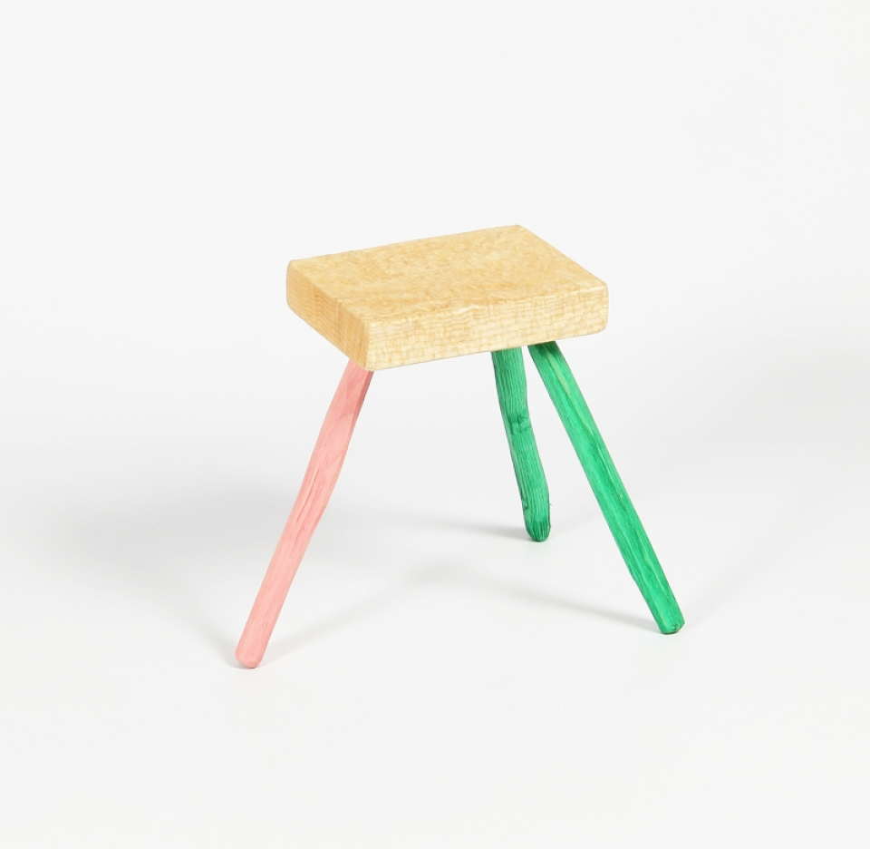 Three_leg_gouged_stool_James_Carroll_2_Product zoom