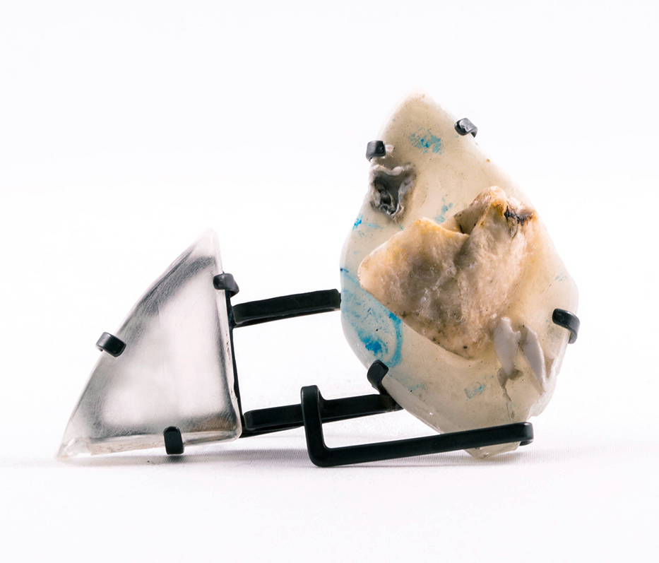 Jewelry Made From Stone, Resin, and Plastic Trash by Poleta Rodete