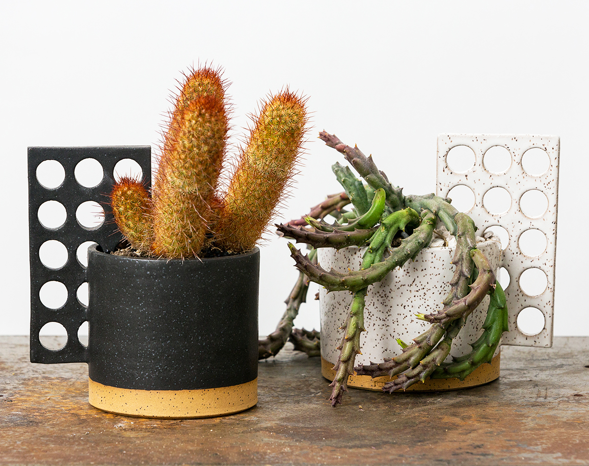 Ben Medansky sculptural ceramic planters