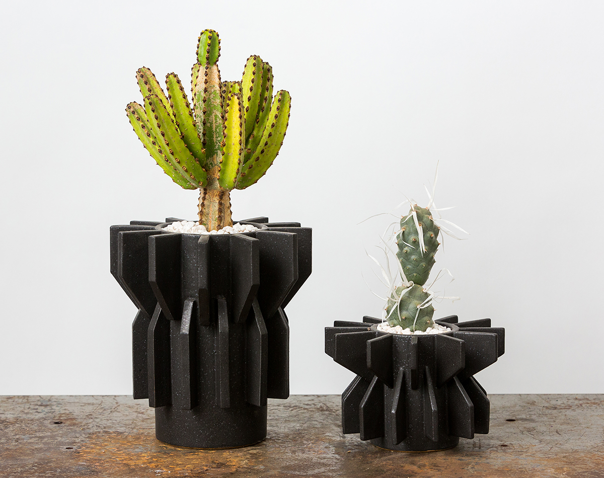 Ben Medansky sculptural ceramic planters