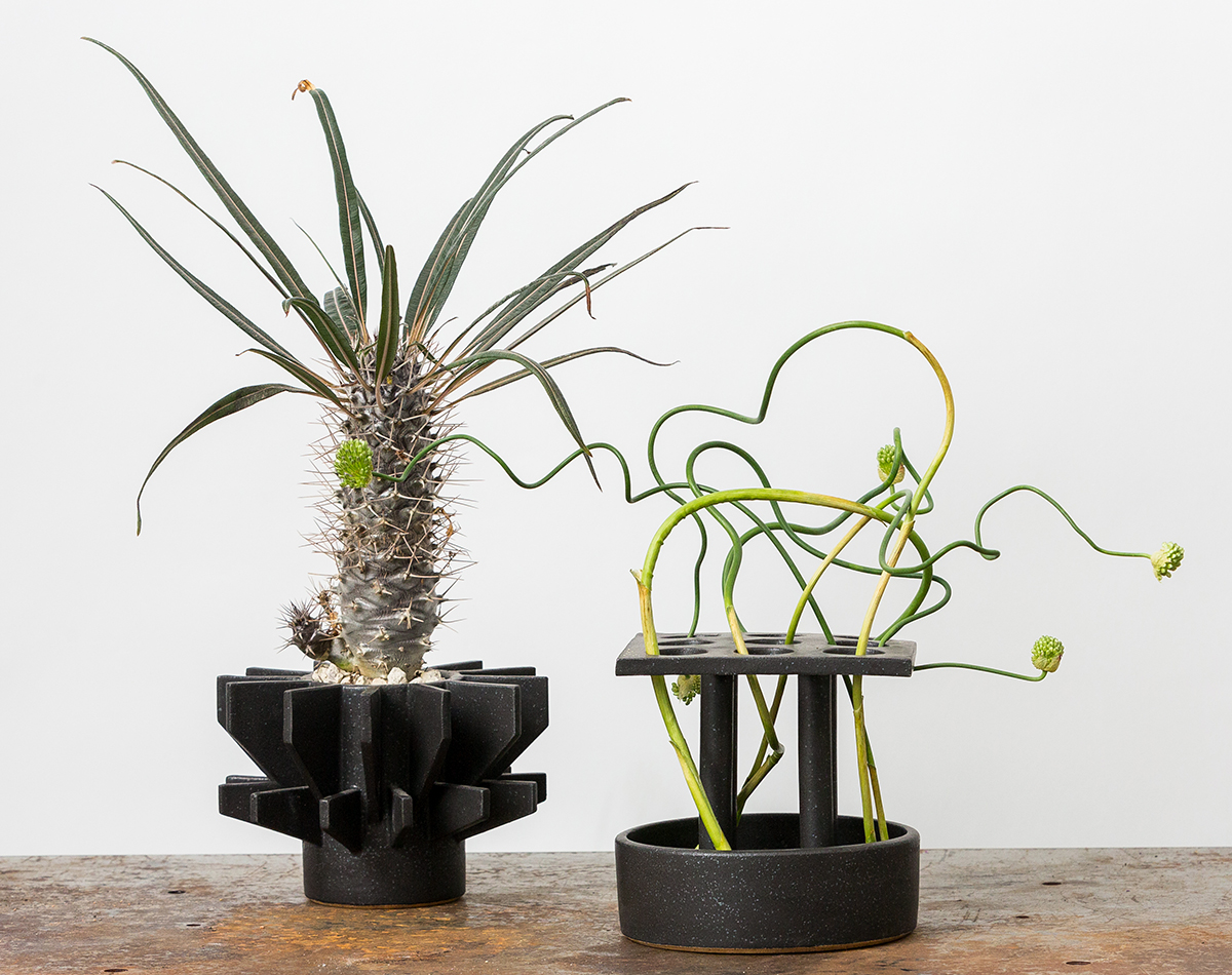 Ben Medansky sculptural ceramic planters