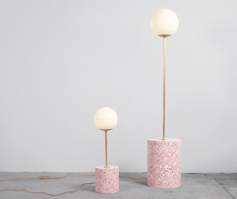 Terrazzo lamps by Carly Jo Morgan