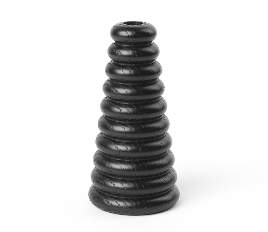 black bud vase by Cofield