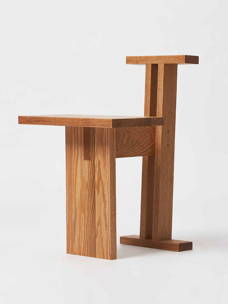 red oak chair(square) - 2