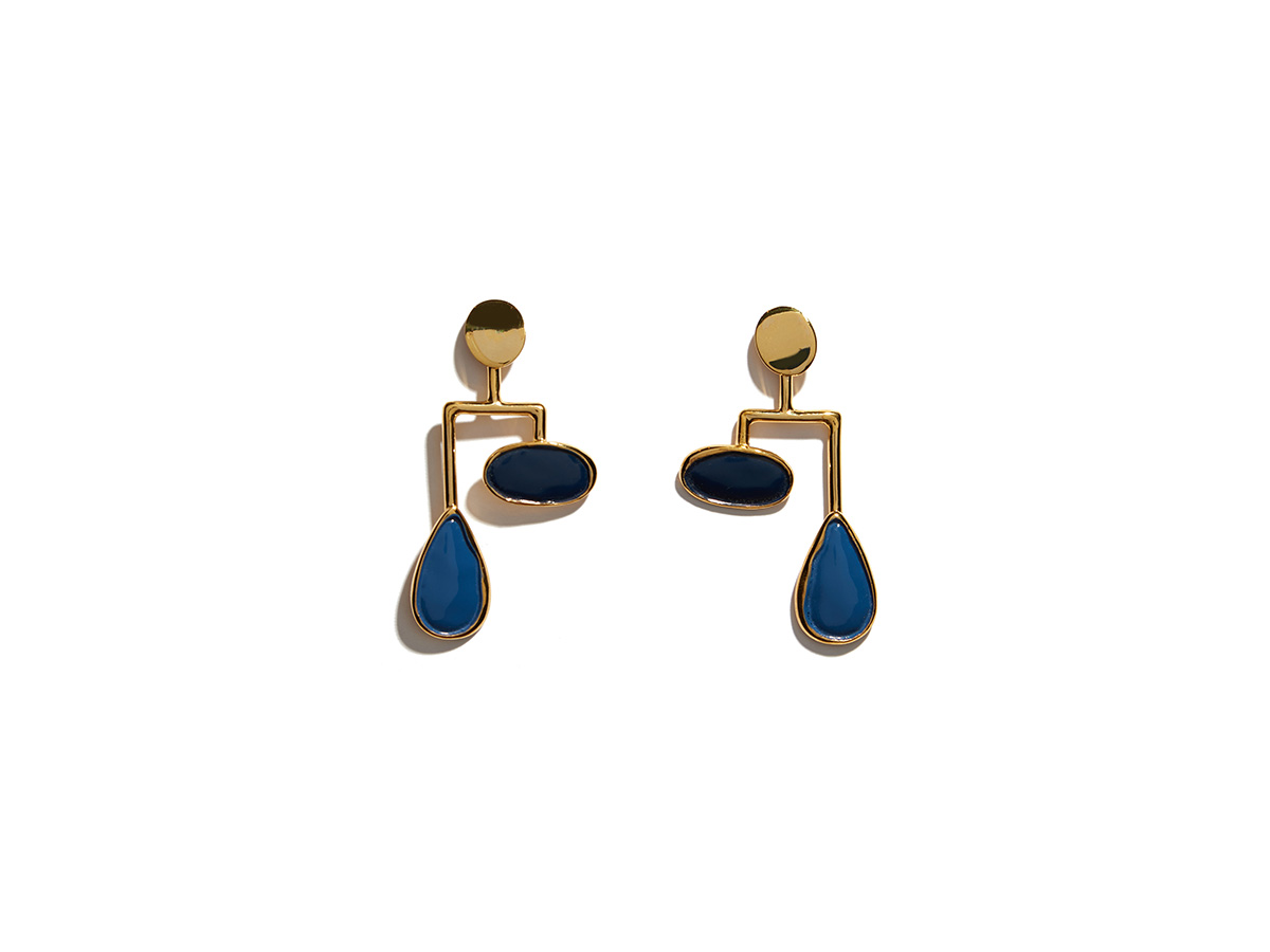 SS18-E003_DROP MOBILE EARRINGS IN MIDNIGHT