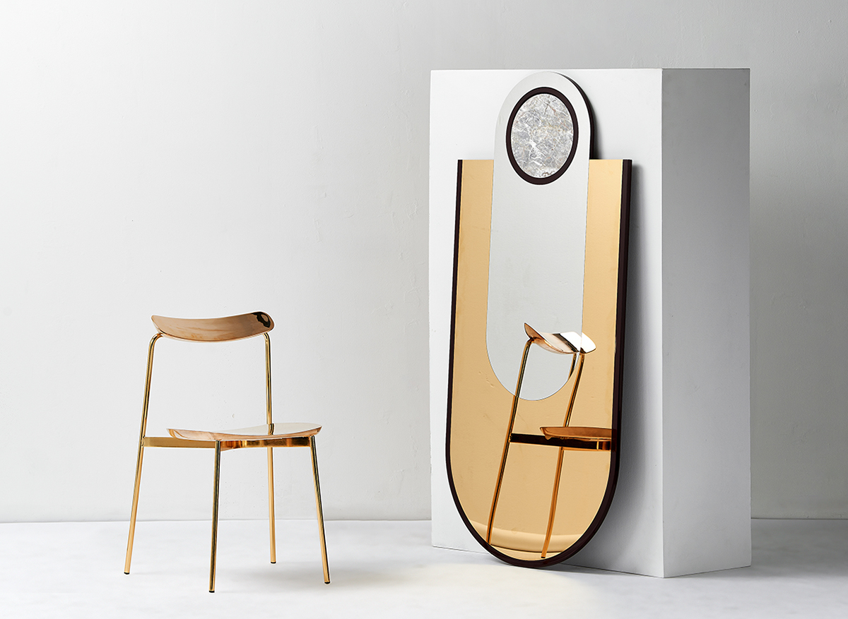 LOCAL DESIGN_Tom Fereday Sia Chair Limited Edition with Hava Studio Everything is Golden mirror collection_03