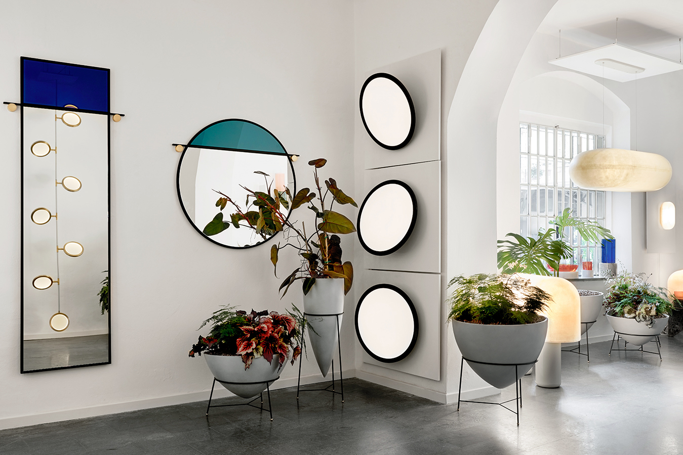 Matter Made - Abal Mirrors - Nix Wall Sconces - Oca Planters - Puffball Lamps