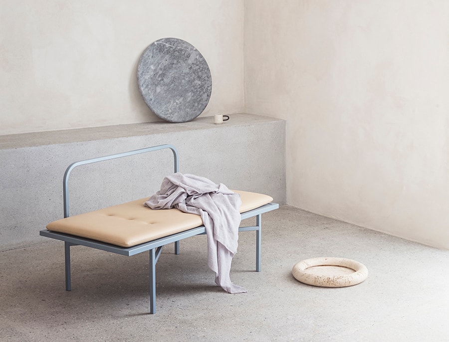 Recycled steel furniture Scandinavian minimalism
