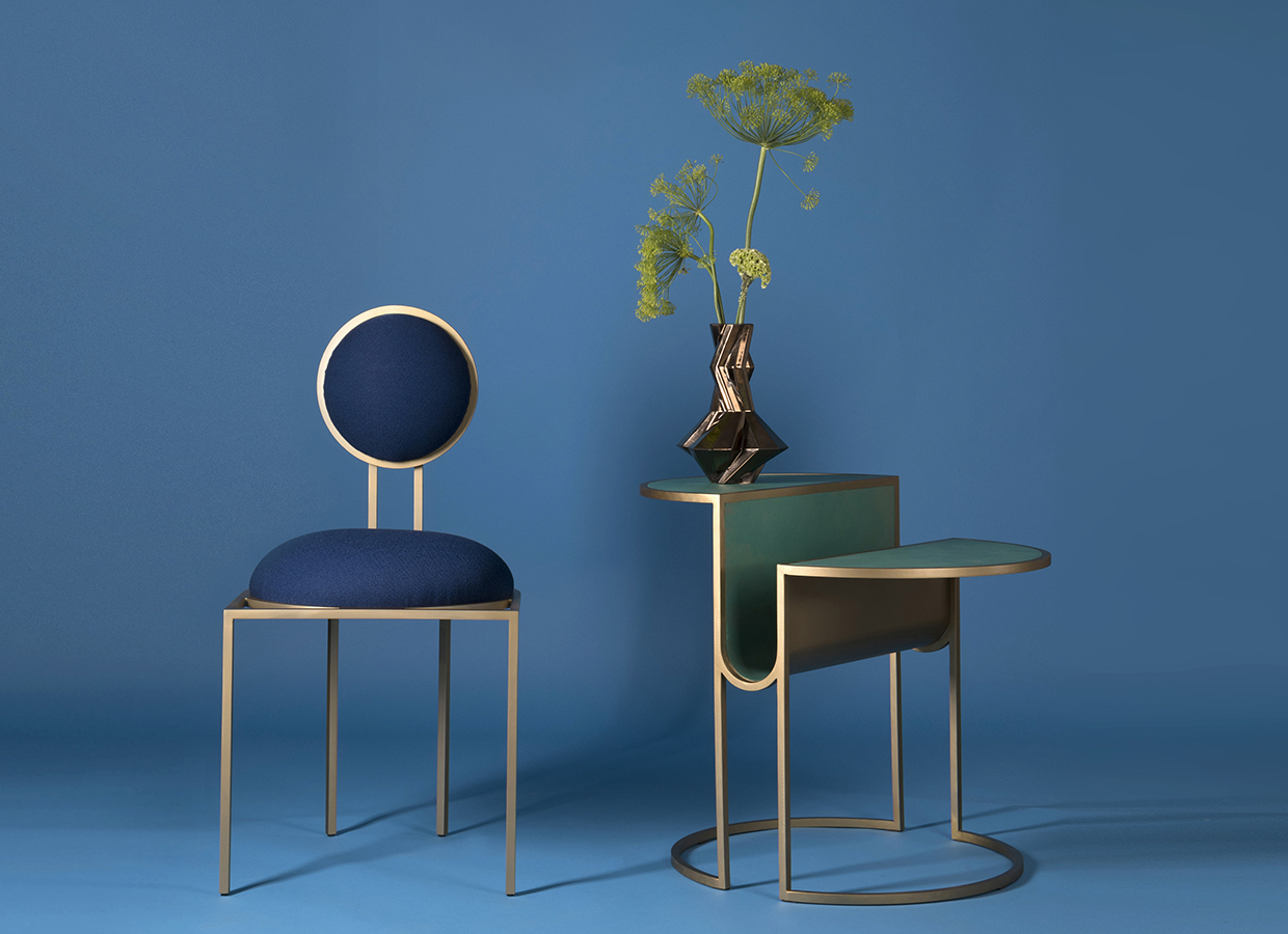 Orbit Chair and orbit Coffe Table