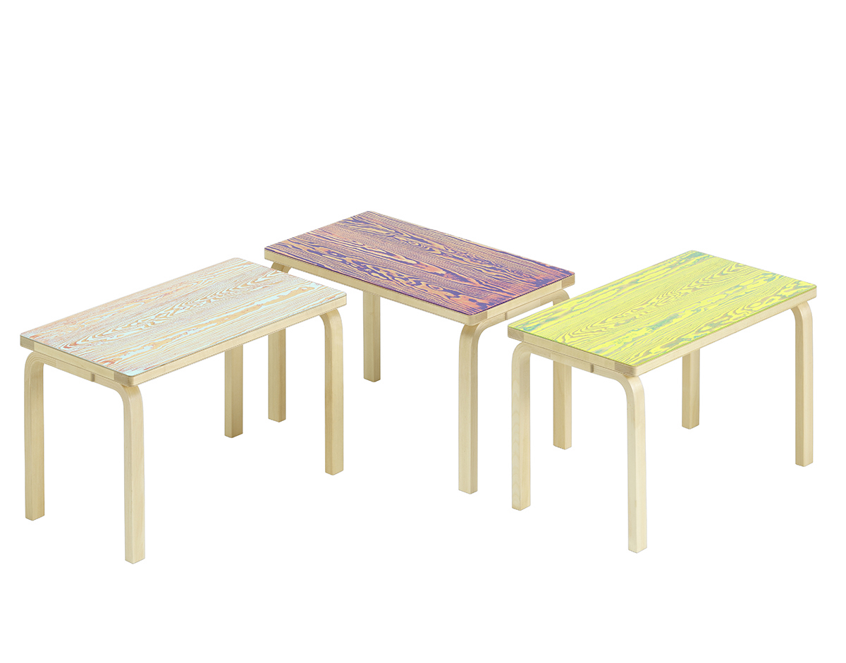 ColoRing legs birch natural lacquered, Seat birch, pine veneered