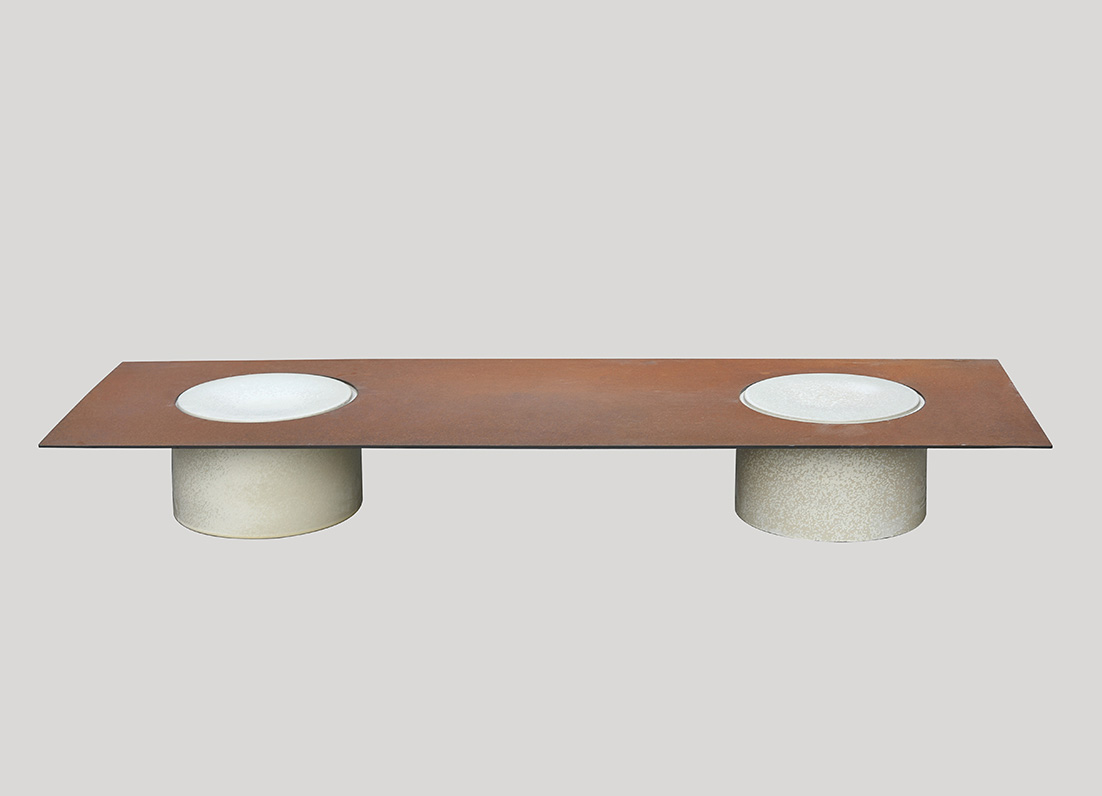 COLUMNS low table - by David Derksen for WL CERAMICS