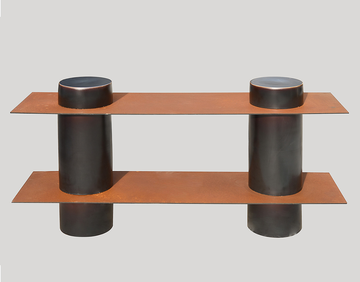 COLUMNS shelving low - by David Derksen for WL CERAMICS