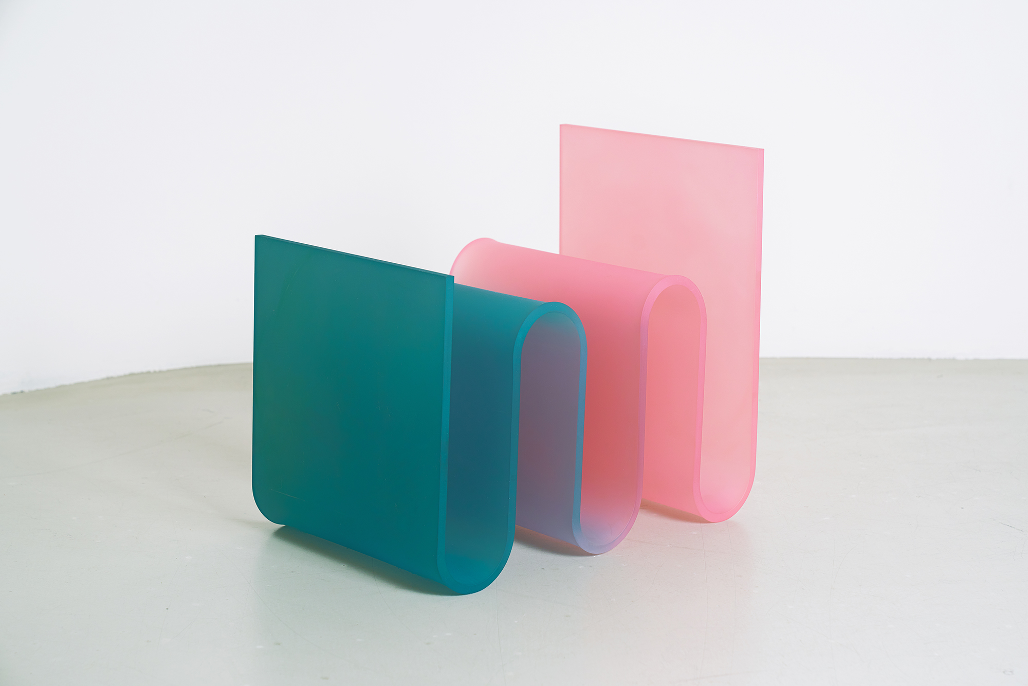 Sohyun Yun colored acrylic furniture