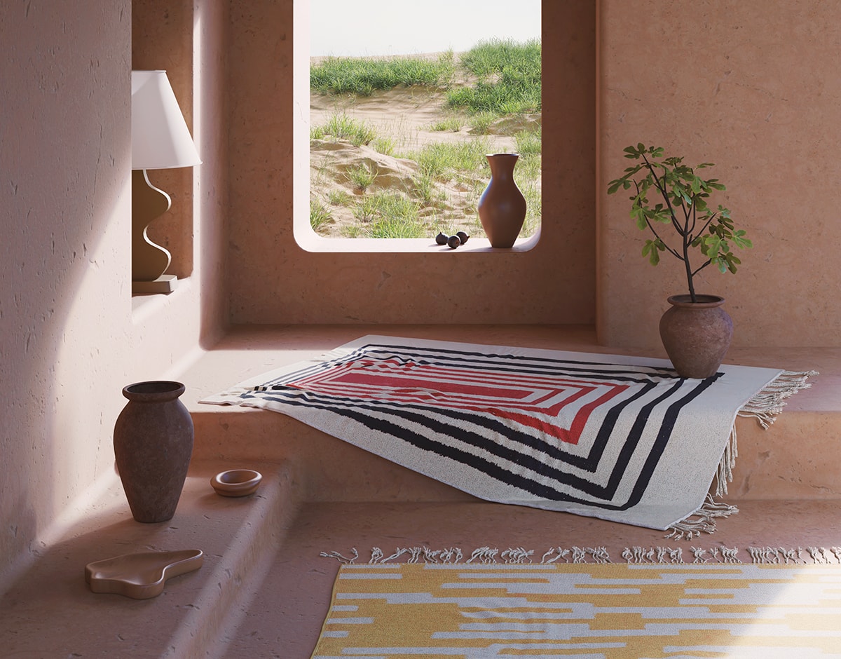 Beni Rugs customizable flatweave
