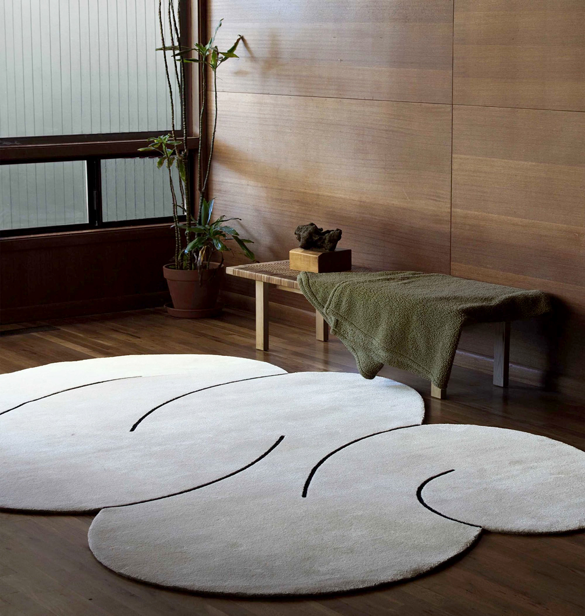 Okej_Cream Squiggle Rug