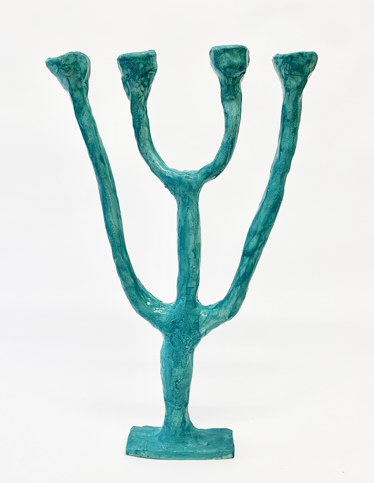 candle stick turquoise