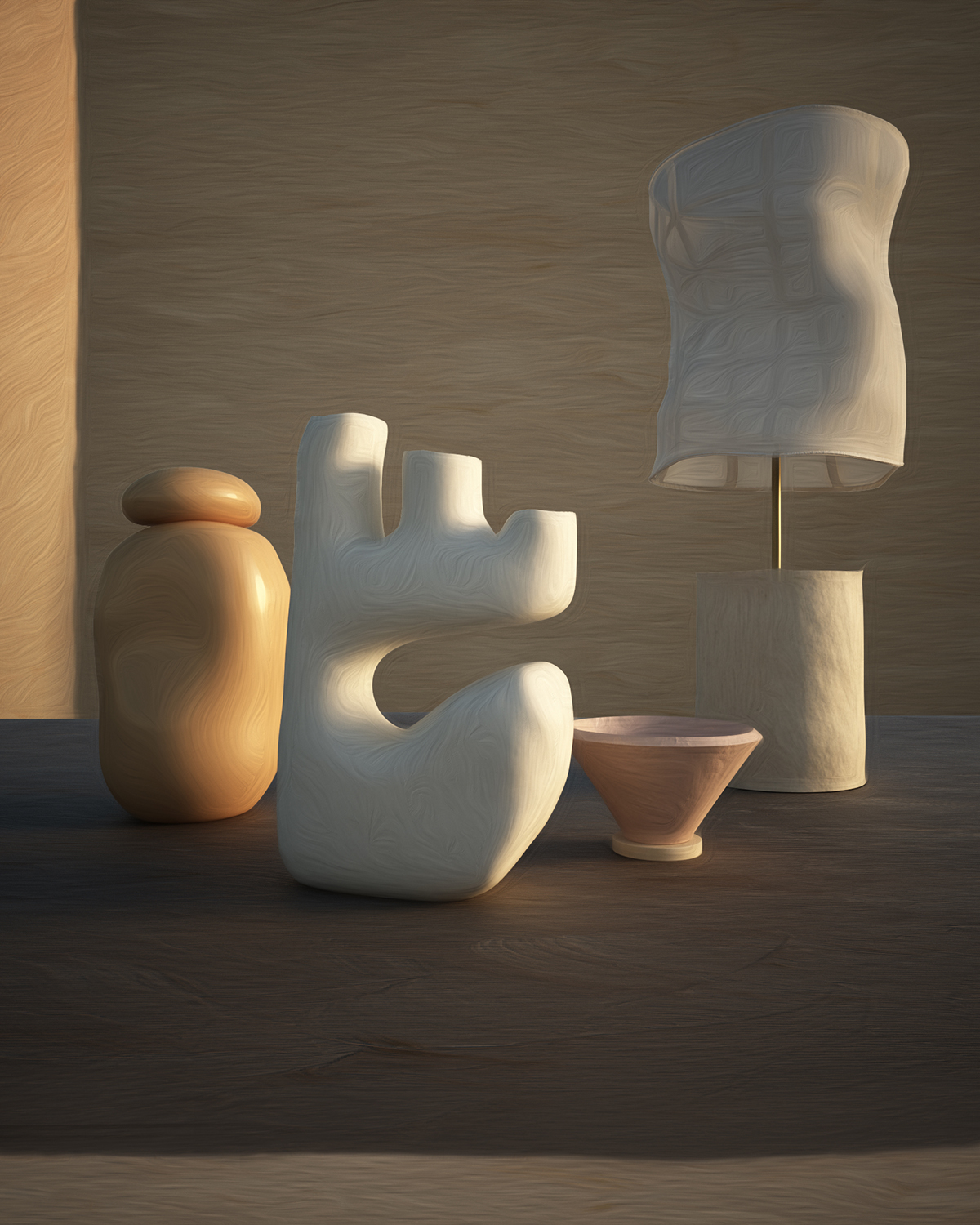 3D rendered interiors Riccardo Fornoni