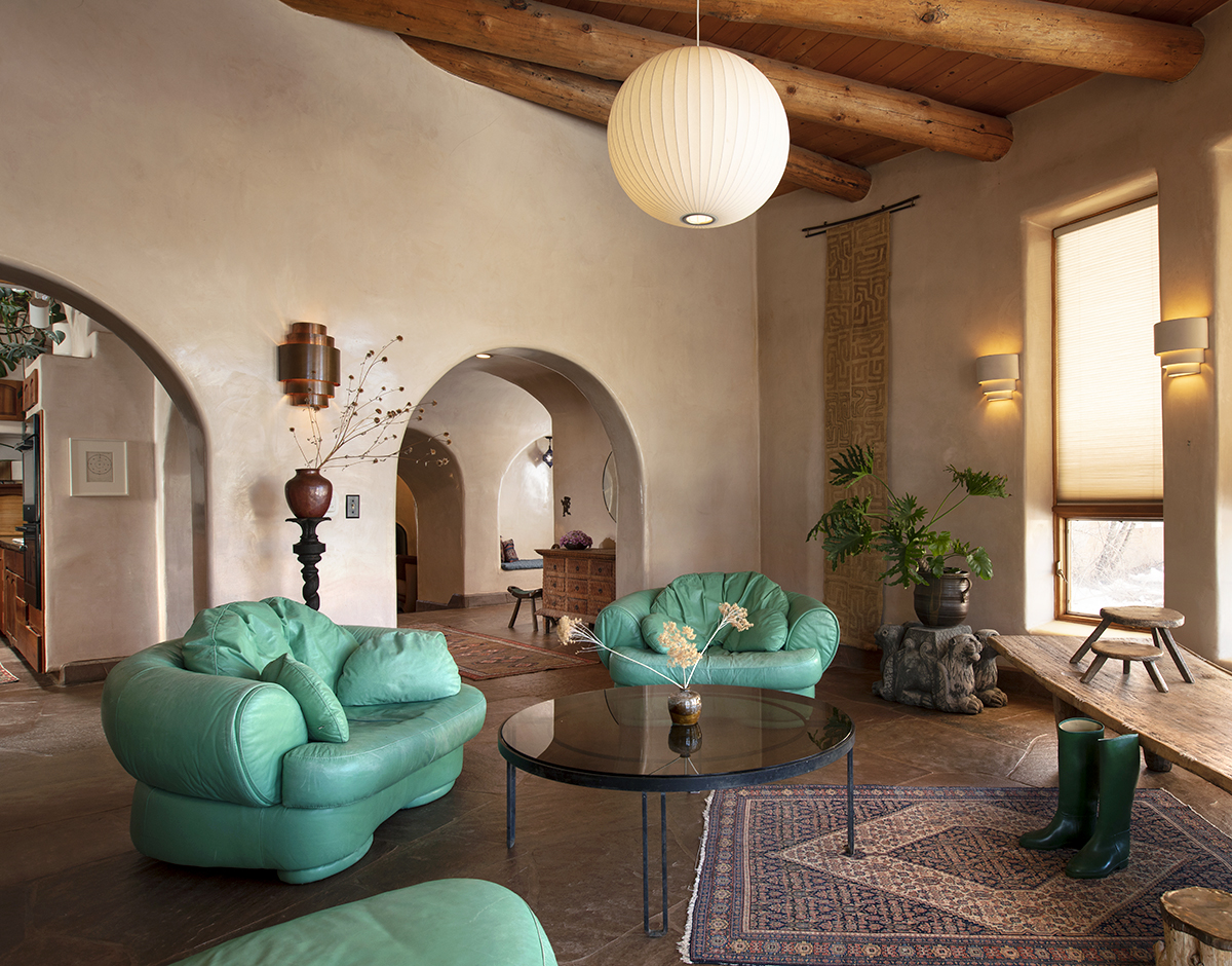 Raquel Allegra's house in Taos, New Mexico for the Wall Street Journal