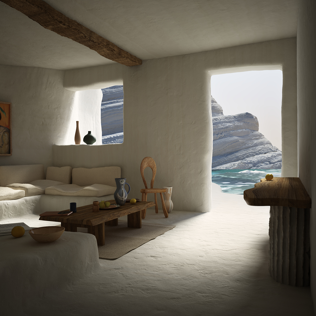 3D rendered interiors Riccardo Fornoni