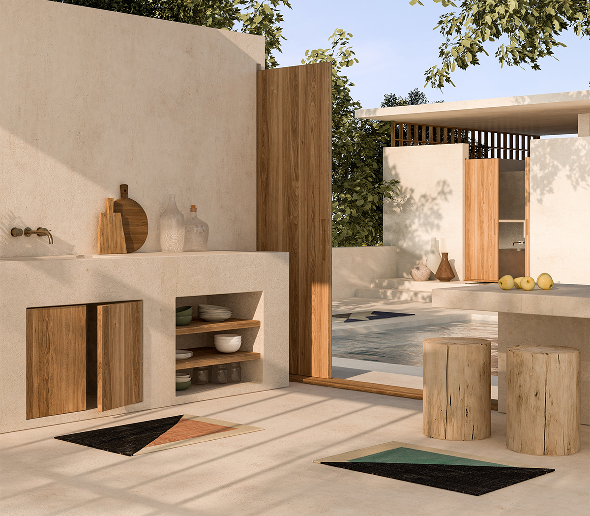 Tantuvi Rugs Rendering by Nareg Taimoorian