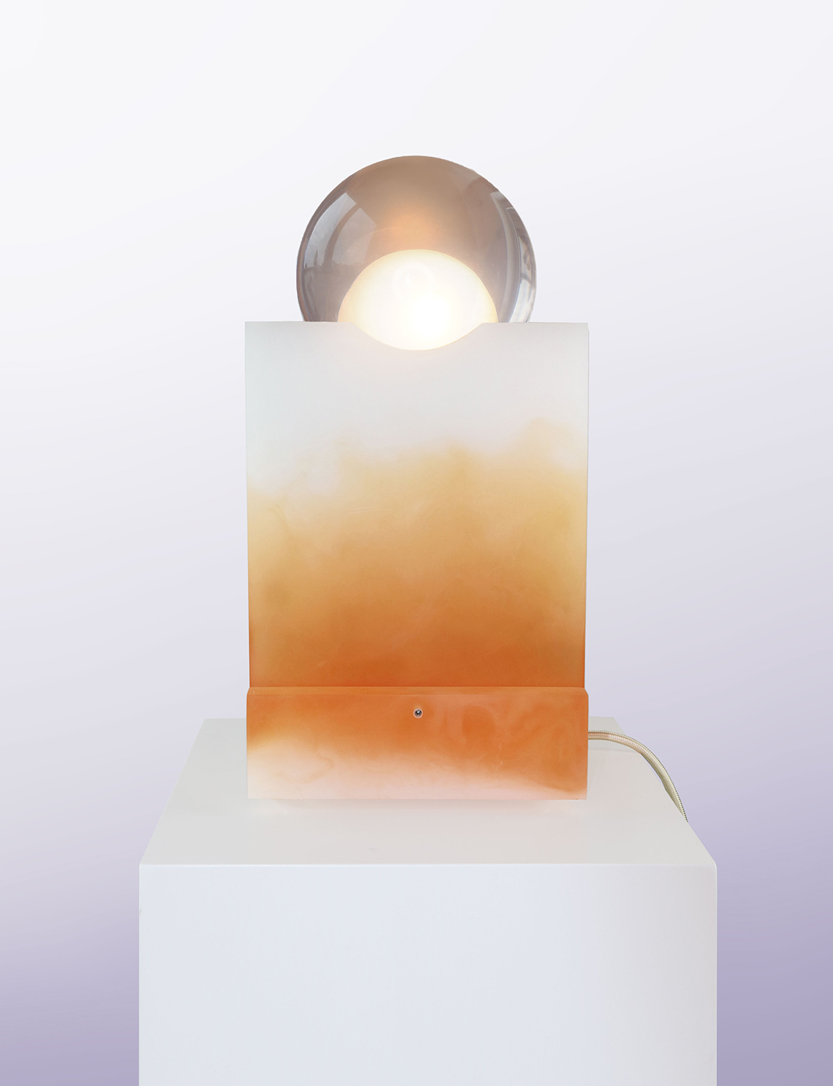 Adrian Cruz Elements_Rotonda Sand Orange Lamp