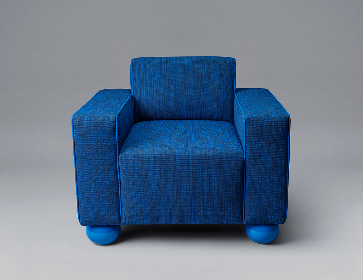 Another Human_Baby Blue Chair