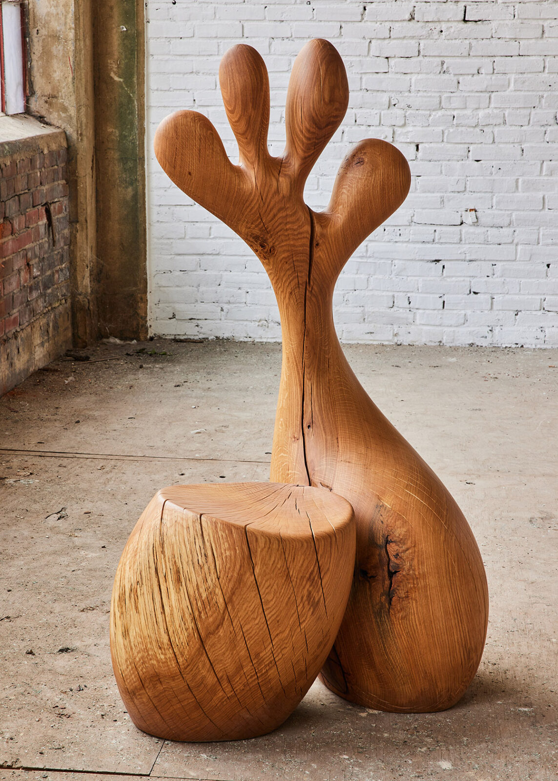 Aaron Poritz sculptural wood furniture