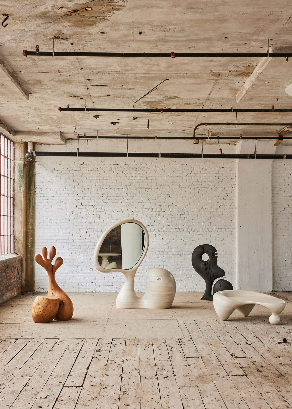 Aaron Poritz sculptural wood furniture