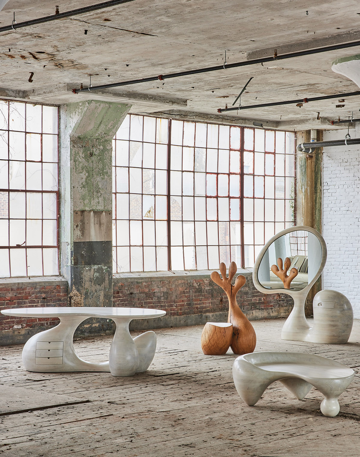 Aaron Poritz sculptural wood furniture