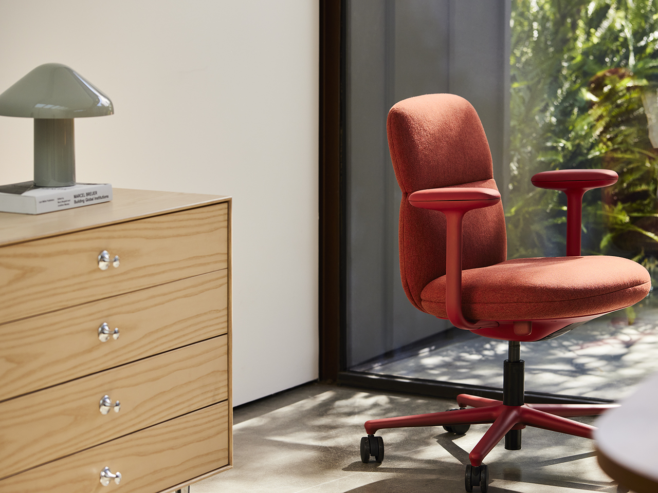 Upholstered task chair herman miller