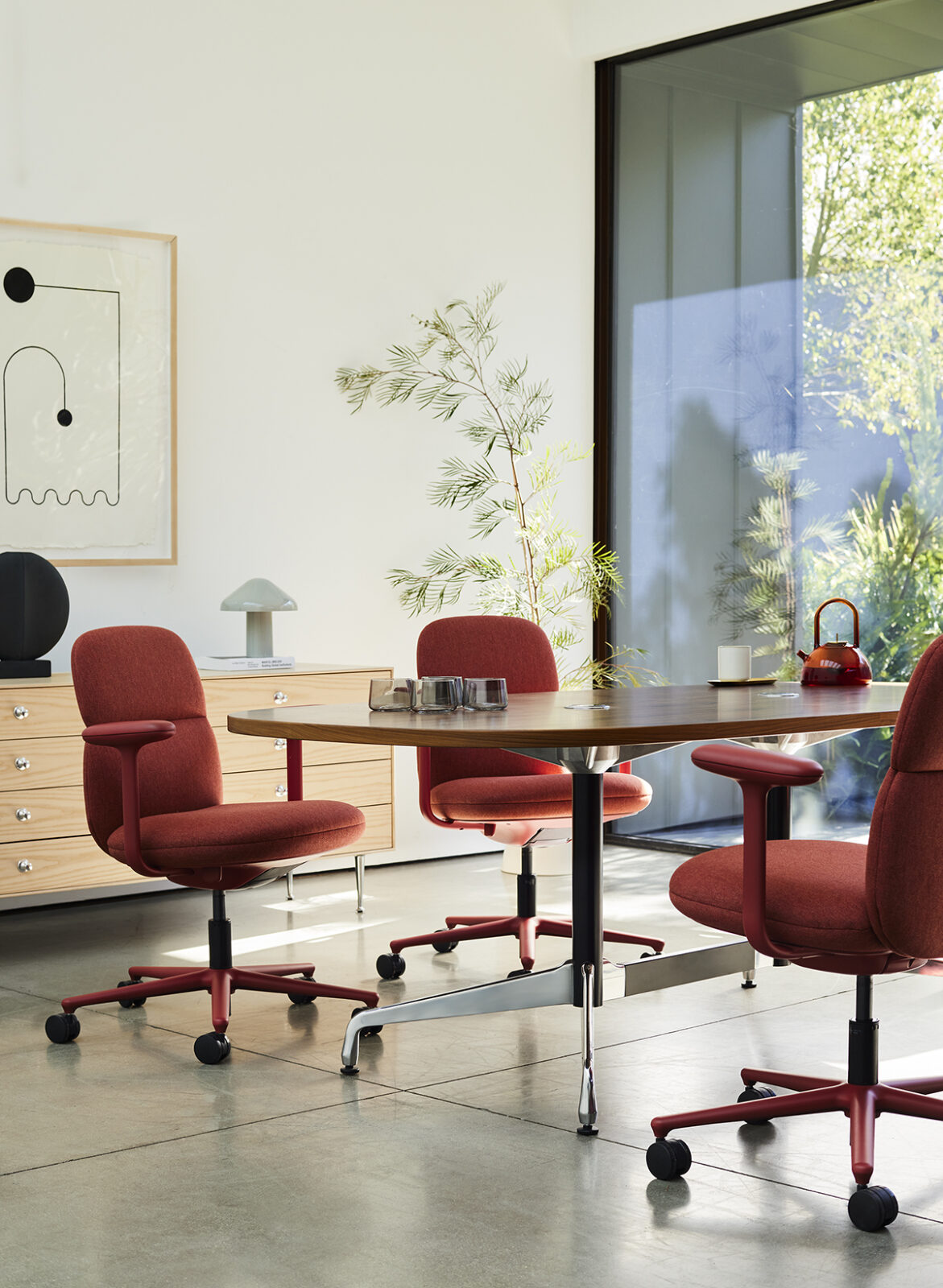 Upholstered task chair herman miller
