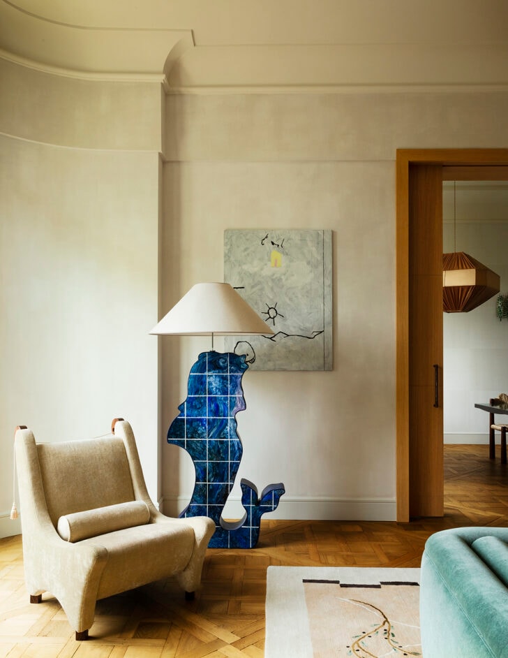 This Parisian Interior Deploys Moiré Walls and Animal-Print Rugs and ...